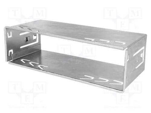 Meio-quadro de suporte de rádio, 1 DIN, zinco, JVC