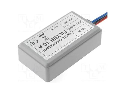 Filtros anti-interferência, 10A, 12VDC