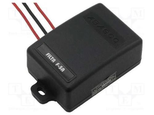 Filtros anti-interferência, Itrabalho: 5A, 12VDC,.