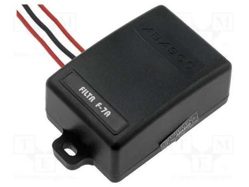 Filtros anti-interferência, Itrabalho: 7A, 12VDC,.