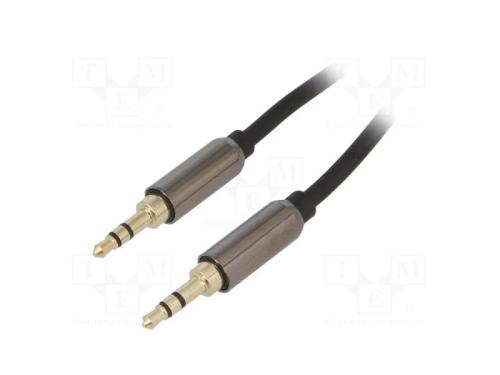 Cabo, dourado, Jack 3,5mm 3pin ficha,em ambos os .