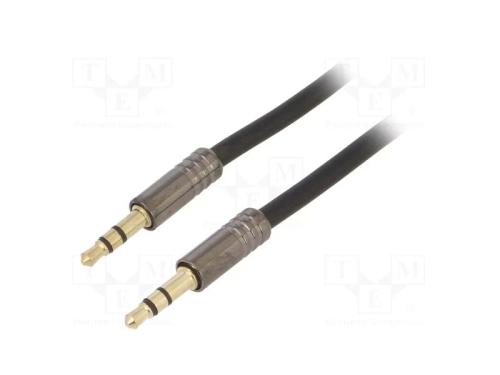 Cabo, dourado, Jack 3,5mm 3pin ficha,em ambos os .