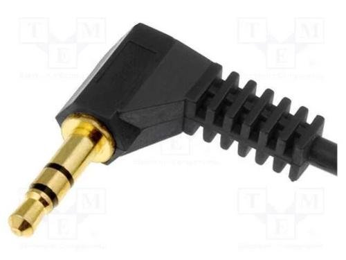Cabo, dourado, Jack 3,5mm 3pin ficha angular,cab.