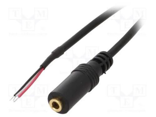 Cabo, dourado, Jack 3,5mm 3pin tomada,cabos, 0,8m.