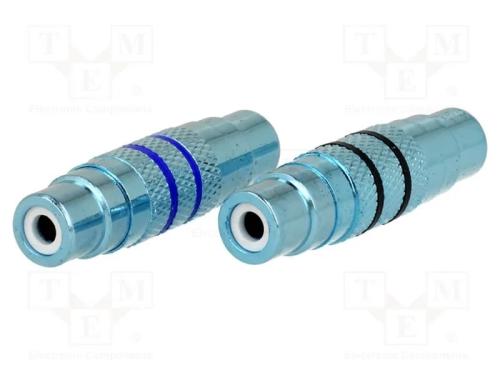 Adaptador, tomada RCA,em ambos os lados, 2unid.