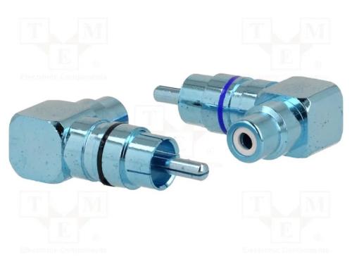 Adaptador, tomada RCA,ficha RCA, 2unid.