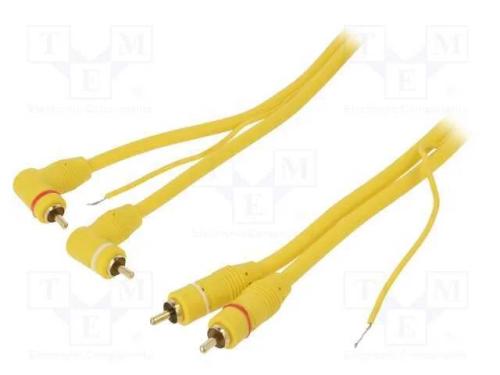 Cabo, RCA ficha x2,ficha angular RCA x2,comando, .