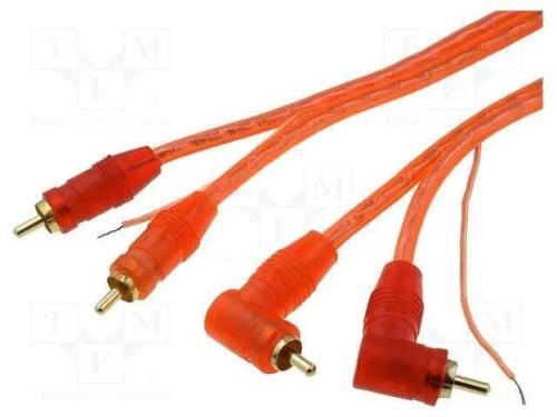 Cabo, RCA ficha x2,ficha angular RCA x2,comando, .