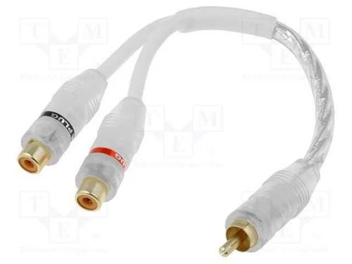 Cabo, tomada RCA x2,ficha RCA