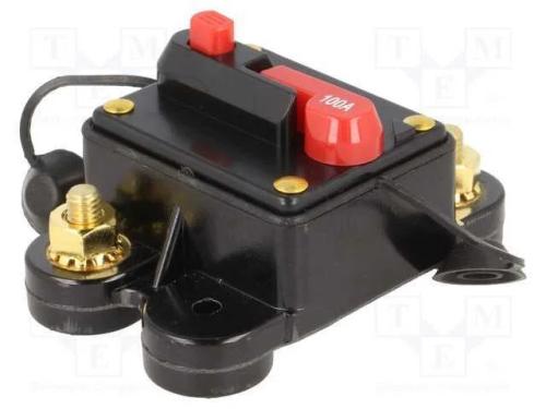 Fusível: automático, automotivo, 100A, preta, 12÷.