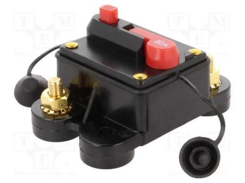 Fusível: automático, automotivo, 80A, preta, 12÷2.
