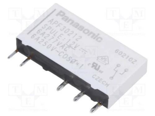 Relé: Eletromagnético; Spdt; Ubobina : 12vdc; Icontactos Max: 6a