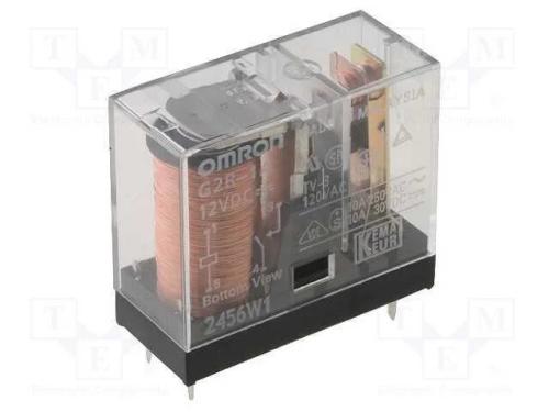 Relé: Eletromagnético; Spst-No; Ubobina : 12vdc; 10a/250vac; Pcb