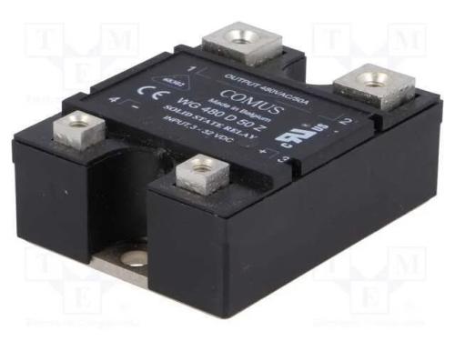 Relé: Semicondutores; Ucoma: 3÷32vdc; 50a; 24÷530vac; -20÷80°c