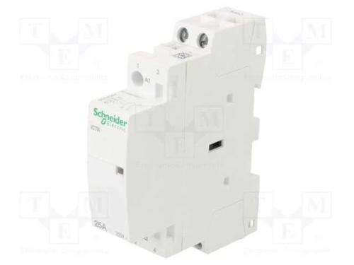 Contator: 2-De Polo de Instalação; 25a; 230÷240vac; No X2; Ip20