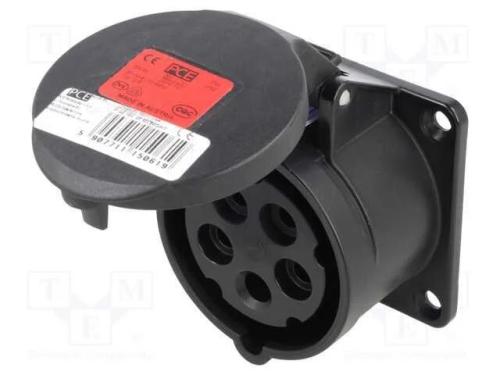 Conector: de alimentação AC 3 fases, tomada, fême.