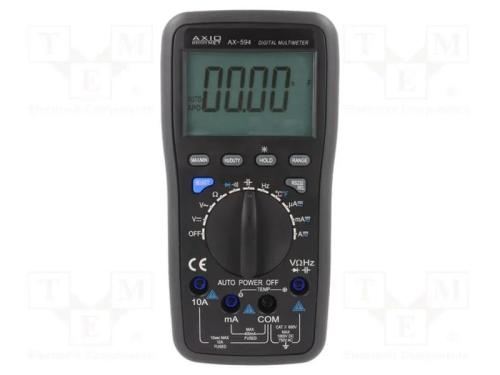Multímetro digital, USB, LCD, 3,75 dígitos (3999).