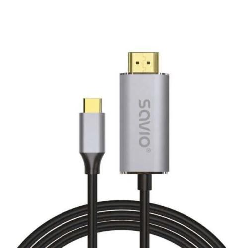 Adaptador USB C para HDMI Savio CL-171 Prateado 2.