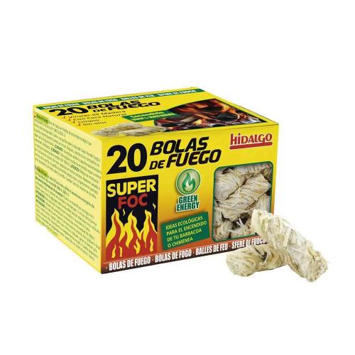 Bolas de Fogo, Acendalhas Ecológicas 20un. Super .
