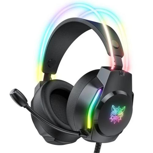 Auscultadores Headset Bluetooth X26B RGB Preto - .