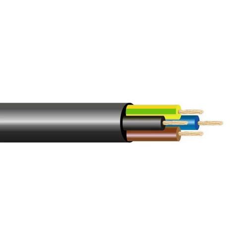 Mangueira 4x0,75mm 50v Preta Euro/Mts 100mt