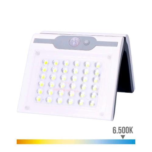 Aplique Solar 2w 220lm 6.500k com Sensor Cor Branco Edm