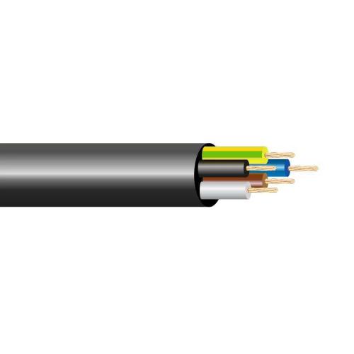 Mangueira 7x0,75mm H05vv-F 50v Preta Euro/Mts 100.