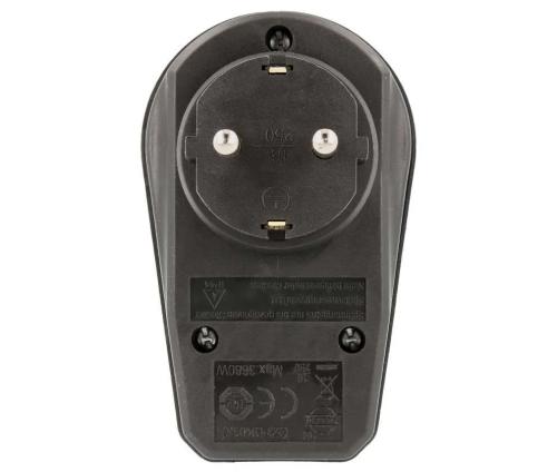 Adaptador Schuko 1e:1s Con Interruptor para Exter.