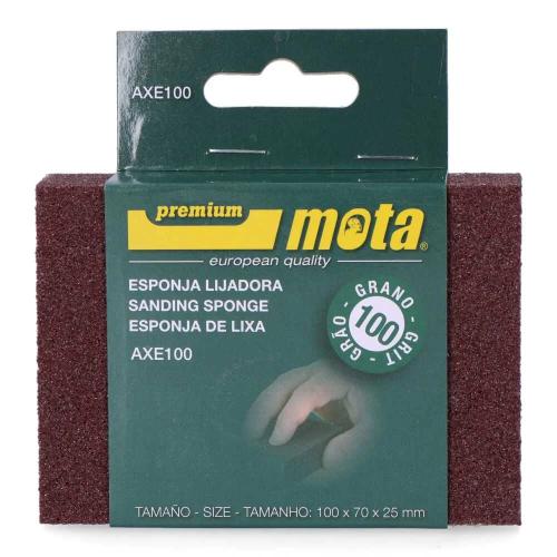 Lixa Esponja Oxido de Alumínio Grão 100 Axe100 Mo.