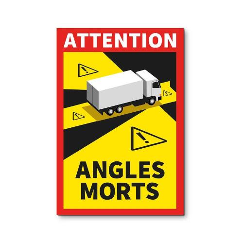 Pack 3 Adesivos "Angles Morts" 17x25cm