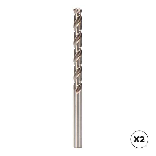 Conjunto de 2 Brocas Cilindricas Curtas Hsse Din-338n Inox 4,00mm Iz27449 Koma Tools (Izar)