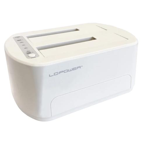 Hd Dock Lc-Power 2x 2,5"/3,5" To Usb 3.2 Branco