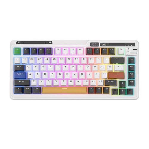 Teclado mecânico Royal Kludge KZZI K75 pro RGB, E.