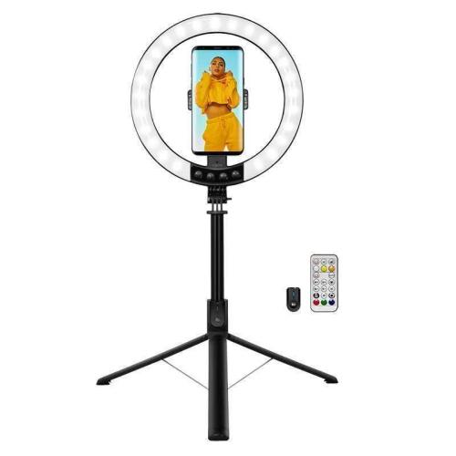 Logilink Smartphone-Ringlicht M.Selfie-Stick-Stativ,Dm 20cm