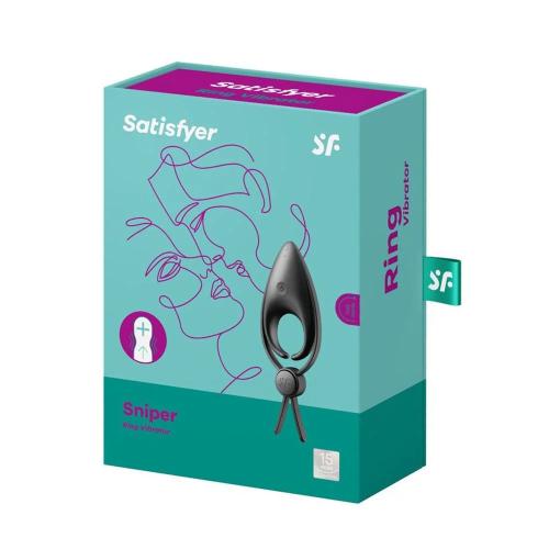 Satisfyer Snipper Ring Vibrador Negro Negro 1un