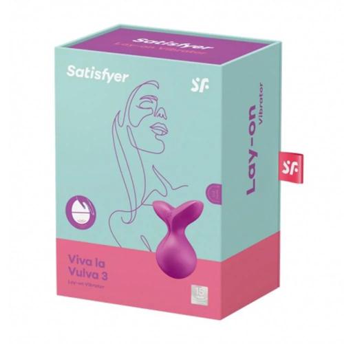 Satisfyer Viva La Vulva 3 Lay-On Vibrator Violeta.