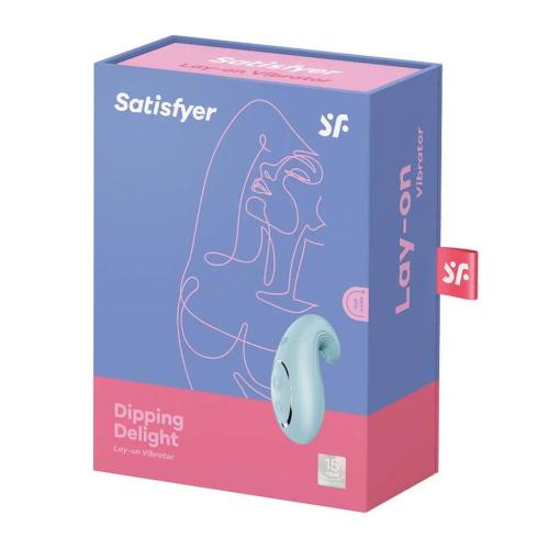 Satisfyer Dipping Delight Vibrador Lay-On Azul Cl.