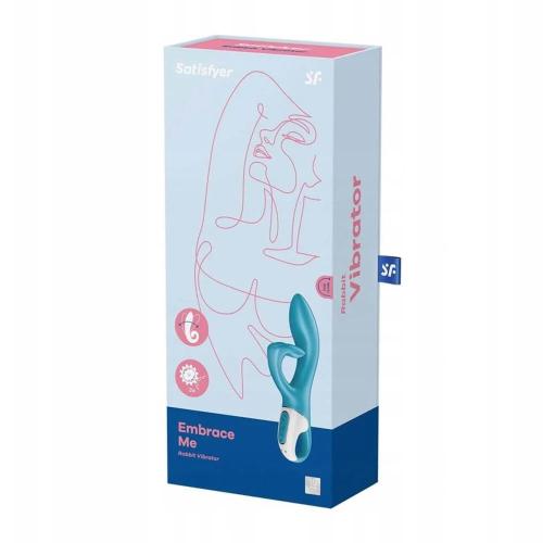 Satisfyer Embrace Me Vibrador de Conejo Turquesa .