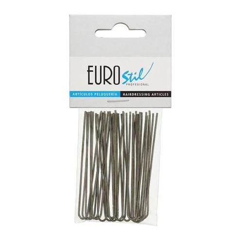 Eurostil Cabello Horquillas para Moño 65mm Bronce.