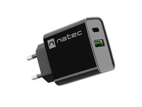 Natec Network Charger Ribera Usb-A+Usb-C 20w Pd