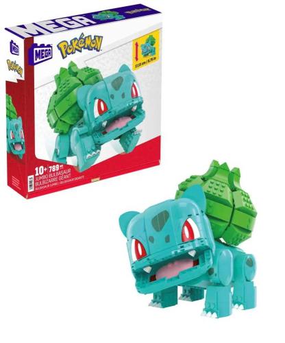 Kit de Construção Pokémon Mega Construx - Jumbo Bulbasaur 789 Peças