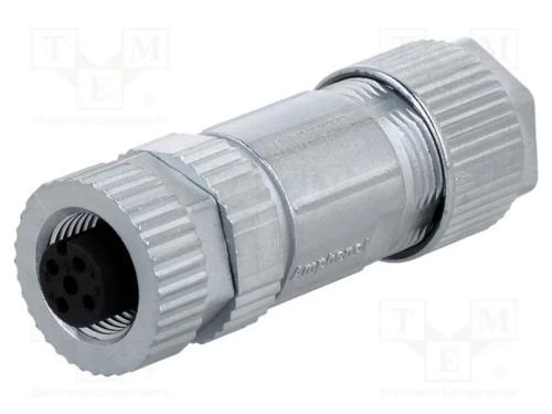 Ficha, M12, Pin: 5, Fêmea, Código A-Devicenet / Canopen, com Cabo