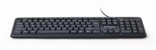 Teclado Gembird Kb-U-103-Ru Preto Monocromática Inglês Russo Qwerty