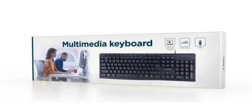 Teclado Gembird Kb-Um-107 Qwerty Us Preto