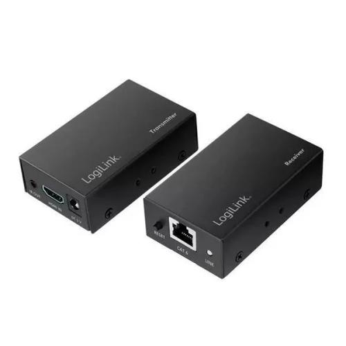 Logilink Hdmi-Extender-Set Über Lan, 60m, 1080p/60hz,Poc,Ir