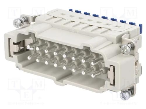 Conector: HDC, inserto de contatos, macho, Han ES.