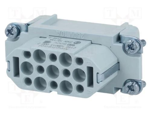 Conector: Hdc, Inserto de Contatos, Fêmea, C146,Heavymate D
