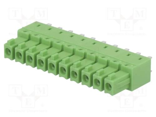 Bloco terminal separável, 3,81mm, faixas: 10, sim.