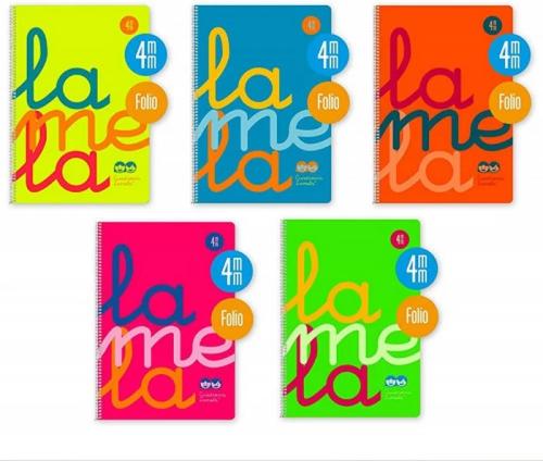 Cuaderno Folio Plastic Rayado 4 Mm 80 Hojas 90 Gr.