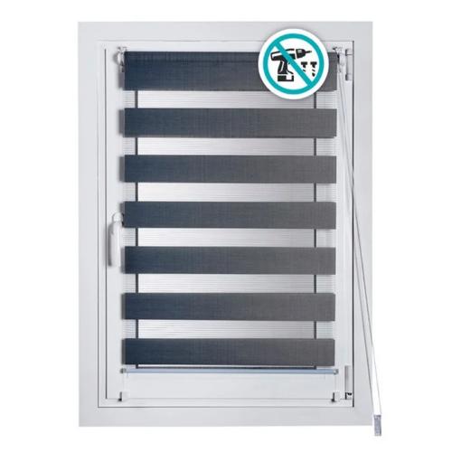 Estore de Rolo Cup&Fix Noite&Dia Prateado 150x180.